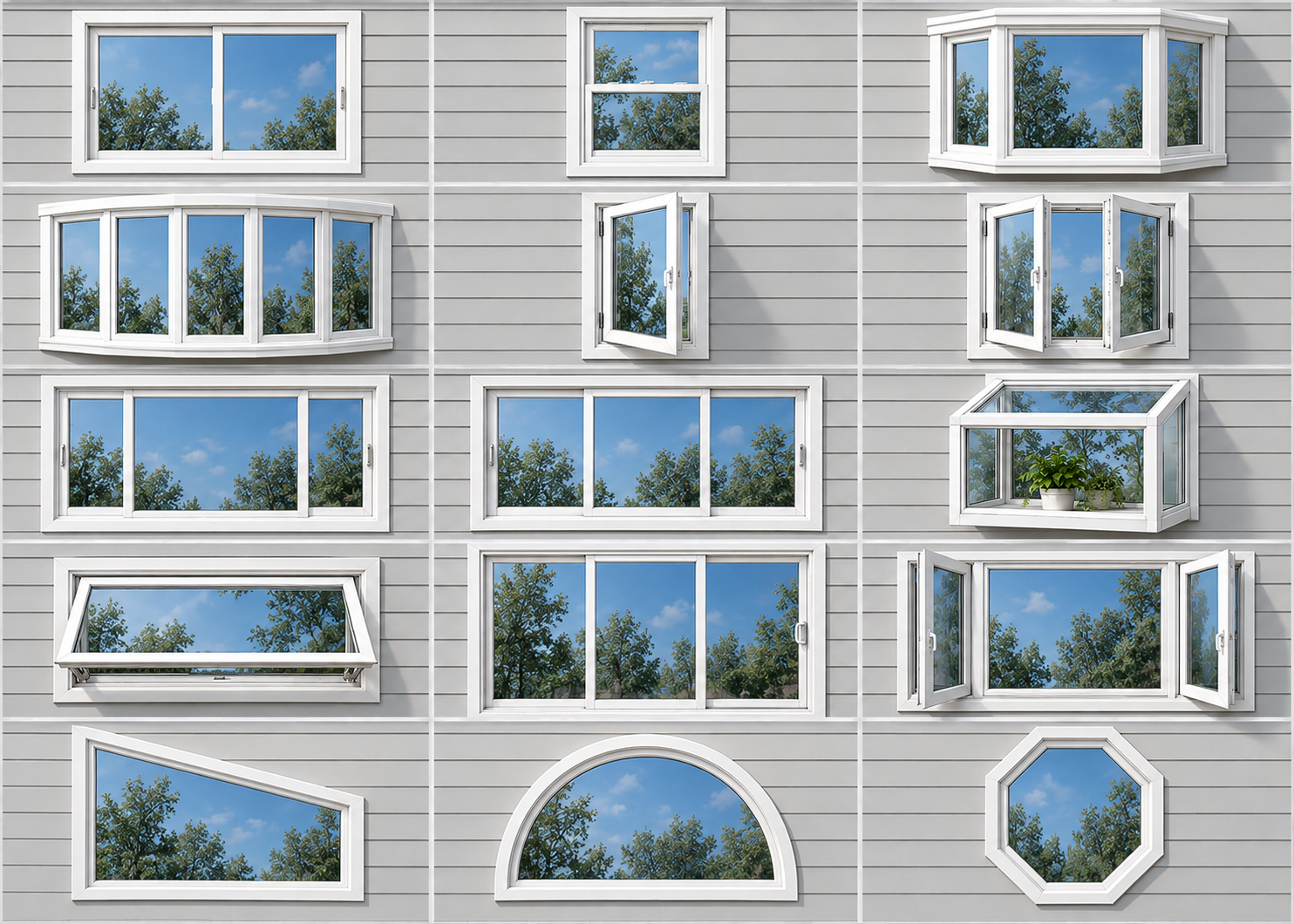 Replacement window style examples